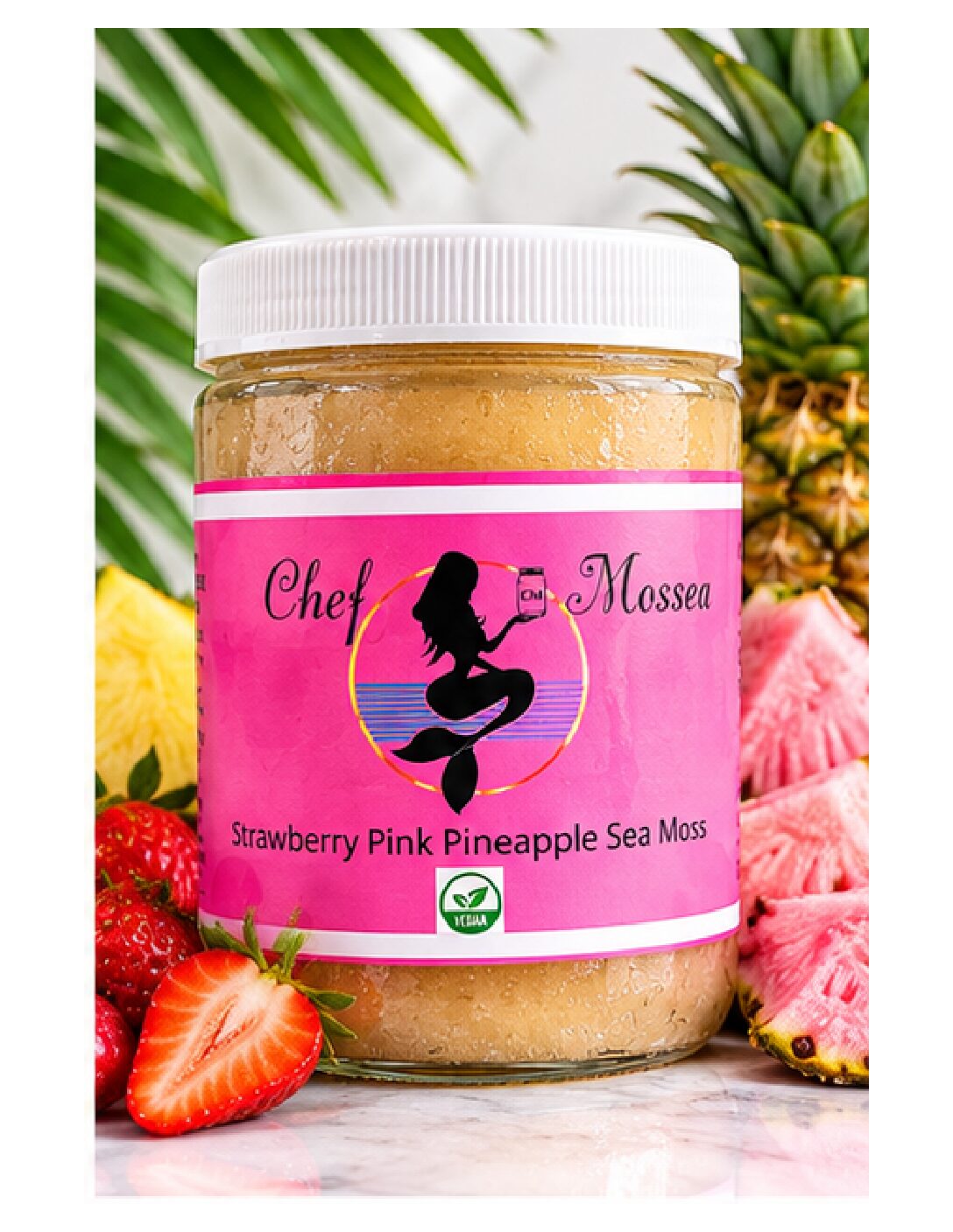 Strawberry Pink Pineapple Sea Moss